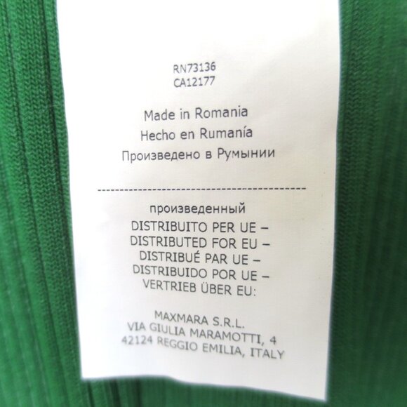 Sportmax MaxMara Scoop Neck Ribbed Knit Top Size L - Picture 14 of 14